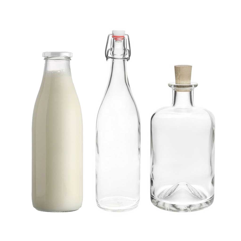 1000 ml Glasflaschen – Große Flaschen für Wein & Likör – Glasfactory