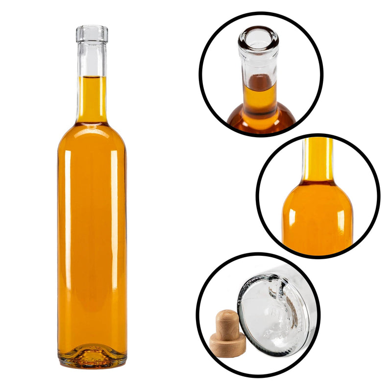 500 ml Glasflaschen "Future" HGK inklusive PE Korken