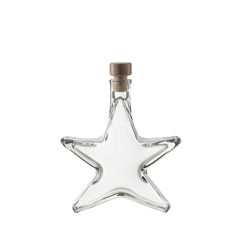 200 ml Weihnachtsflasche "Stern" HGK inklusive PE-Korken