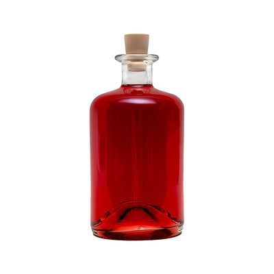 1 Liter Apothekerflasche SPI Glas Klar mit Spitzkorken