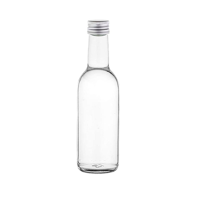 250 ml Geradhals Glasflasche mit PP28 Schraubverschluss