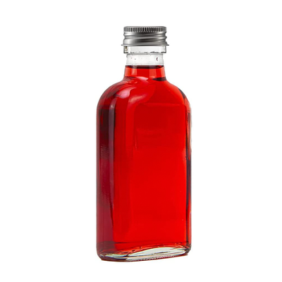 100 ml Taschenflasche aus Glas mit Schraubverschluss