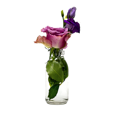 100 ml Weithals Glasflasche runde Mini Glasflasche klar