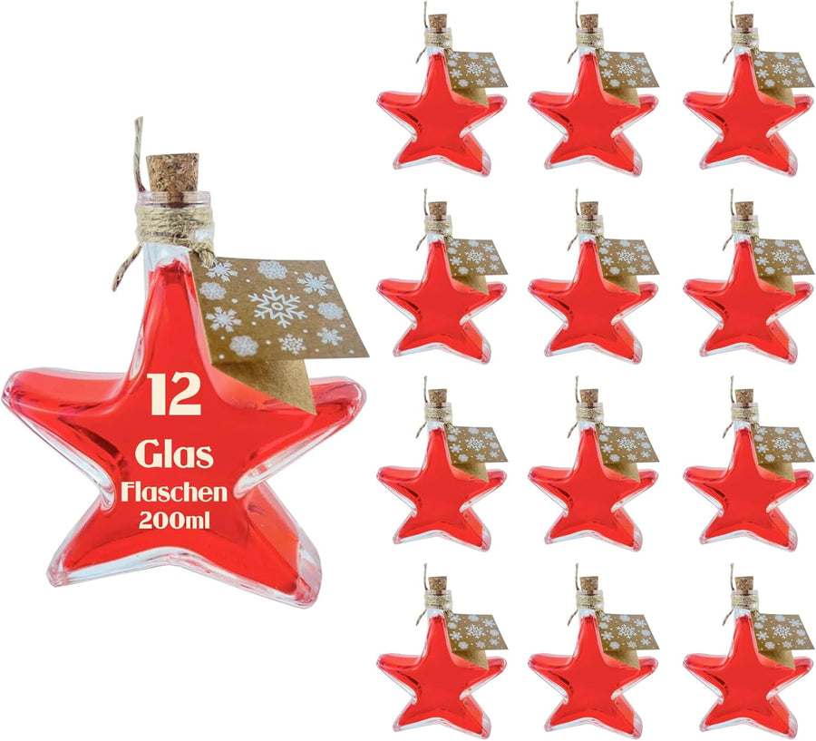 Weihnachtsflaschen – Dekorative Flaschen für Geschenke – Glasfactory