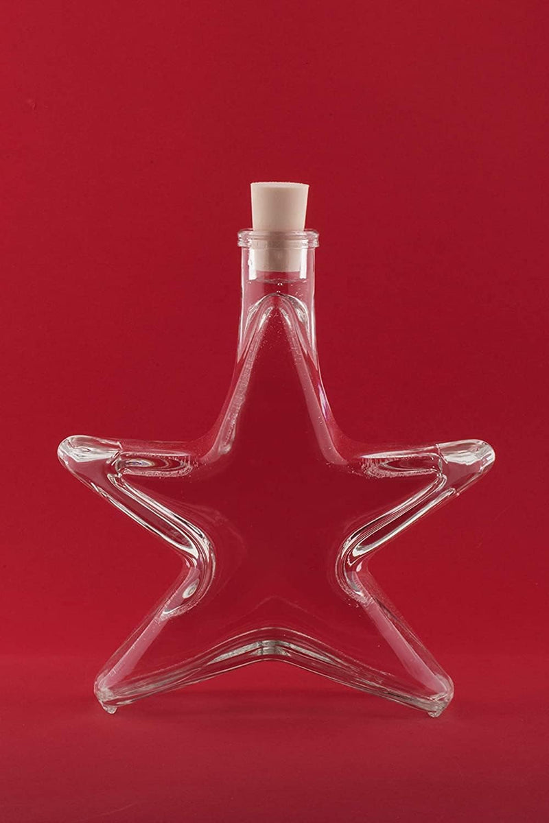slkfactory 12 x 200 ml Stern Flaschen Glasflaschen Likörflaschen Schna – Glasfactory