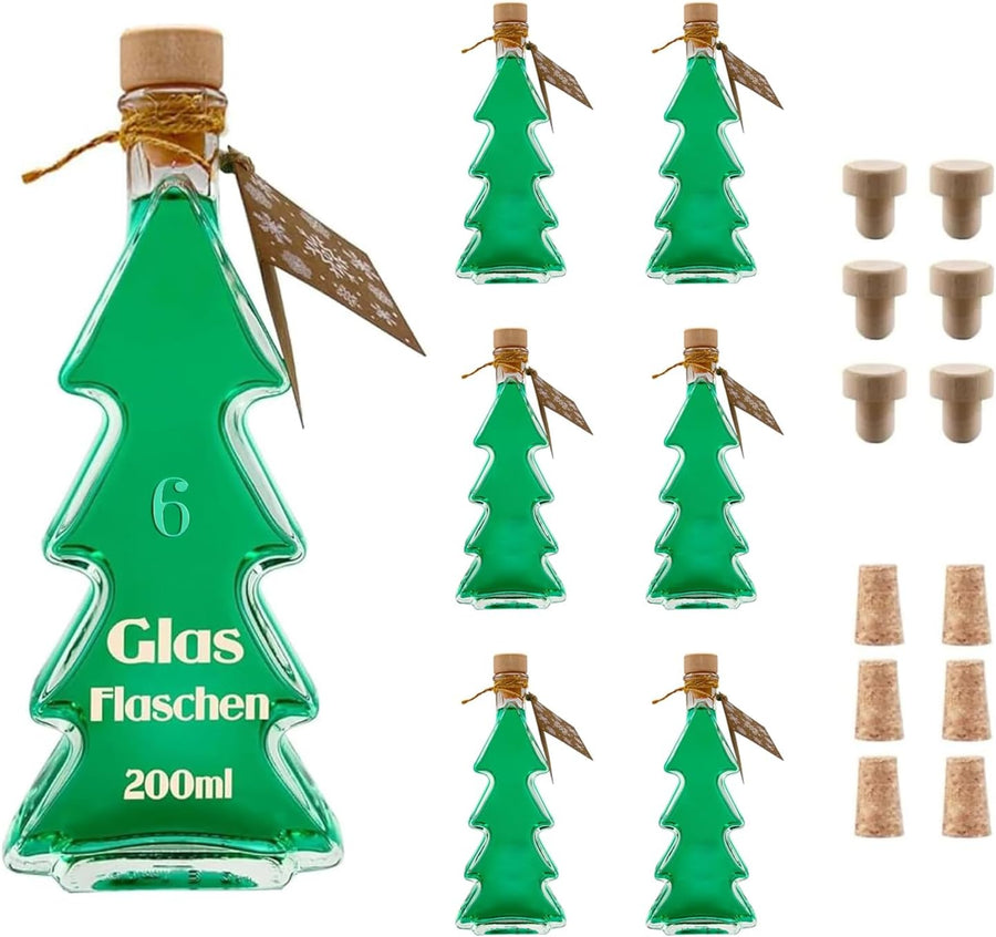 Weihnachtsflaschen – Dekorative Flaschen für Geschenke – Glasfactory