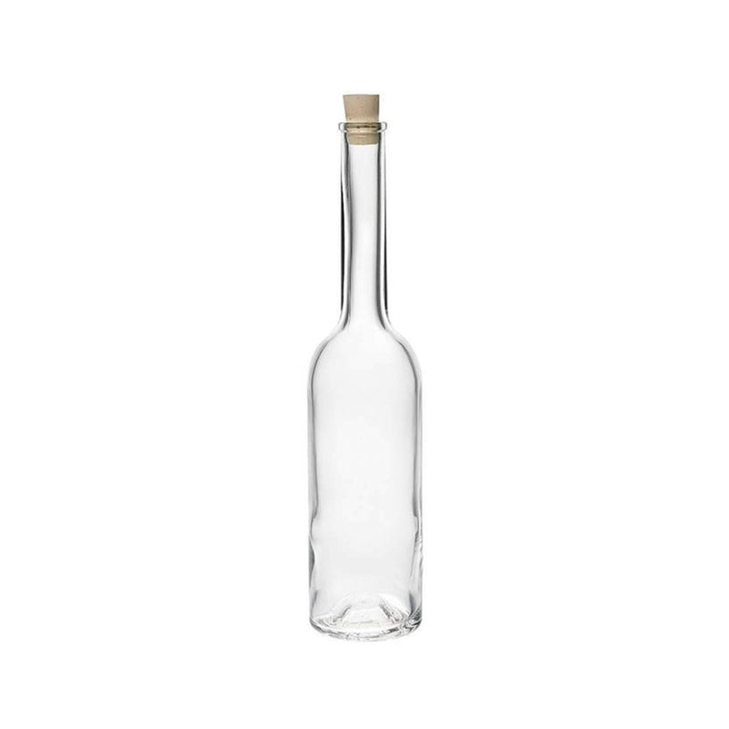 250 ml Glasflasche rund mit Korken für Likör und Spirituosen