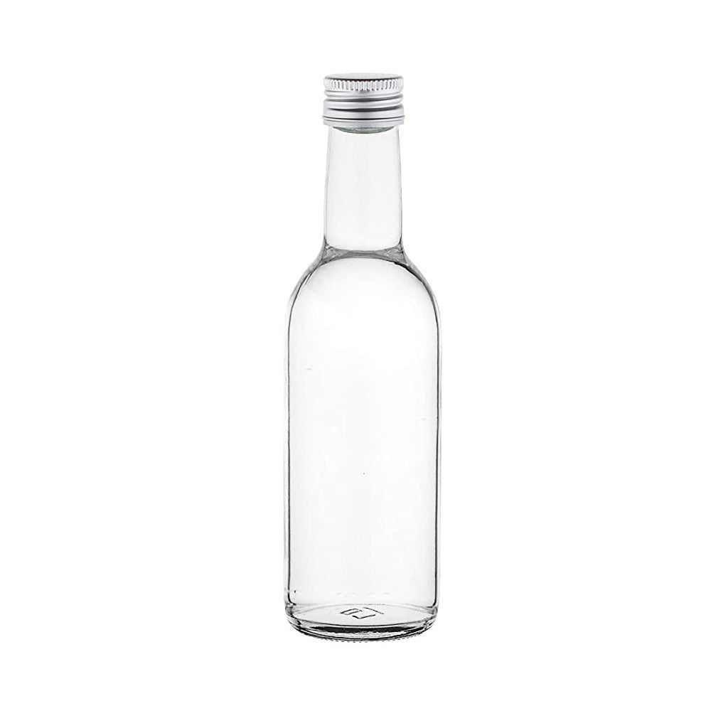 gouveo Lot de 12 bouteilles en verre 250 ml Apothicaire avec bouchon (SK) -  Petite bouteille 0,25 l à remplir et à offrir - Bouteille de liqueur